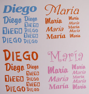 personaliza con nombres en vinilo