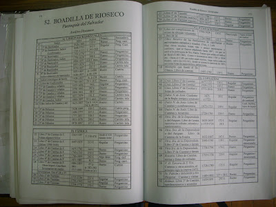 Palencia Genealógica indice en archivo diocesano de Palencia