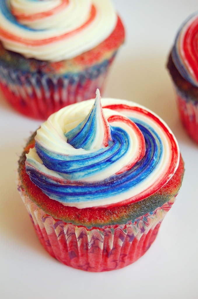 patriotic cupcakes