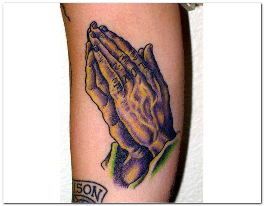 tattoos of jesus hands. hand tattoo designs. praying