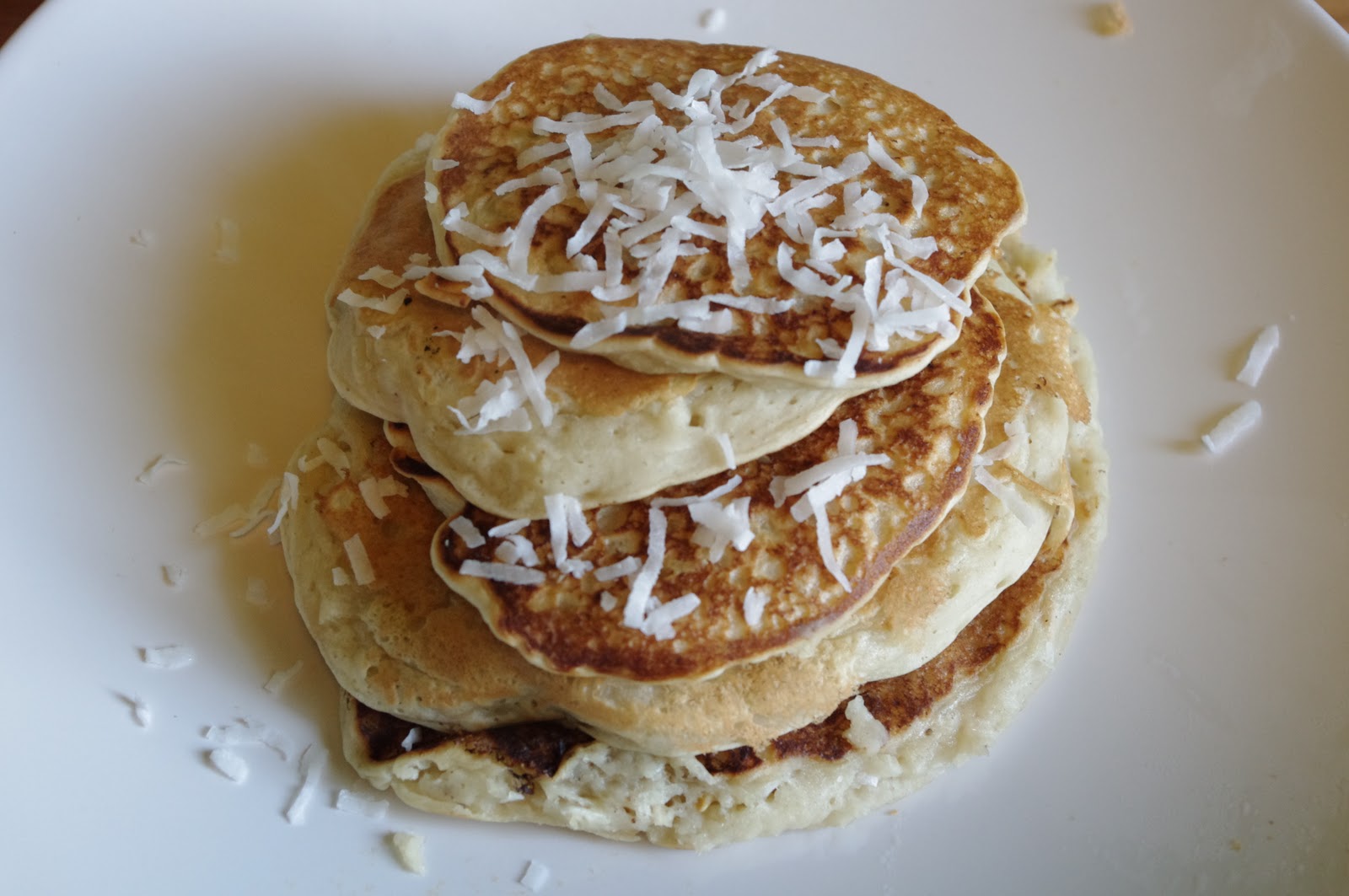 Bite me, I'm vegan CoconutBananaOatmeal Pancakes