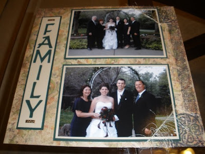 wedding scrapbook page