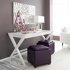 campaign desk crate and barrel
