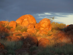 sun setting on the marbles