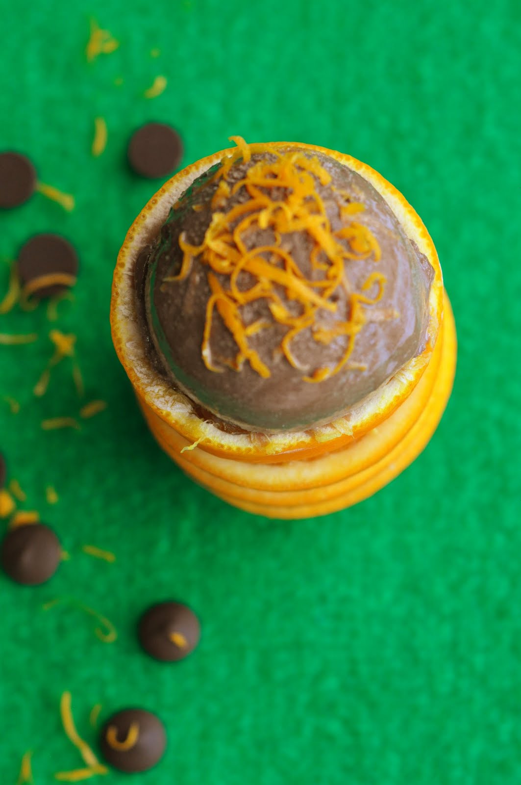 Served with love Dark Chocolate Orange Ice Cream