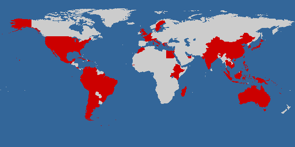Countries I have visited