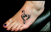 Tatuaje de Notas Musicales tatuaje nota musical 