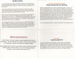 ELEMENTARY SCHOOL ENRICHMENT ACTIVITIES: 19 SPELLING IDEAS