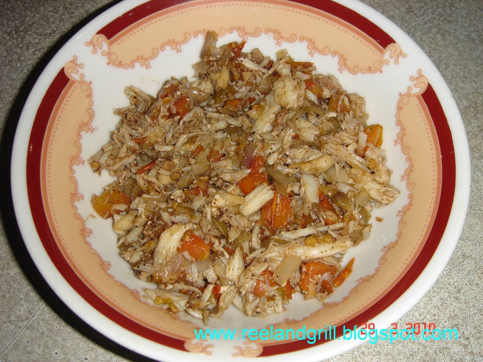 Reel and Grill Tortang Alimasag (Crab Omelette or Crab Frittata)