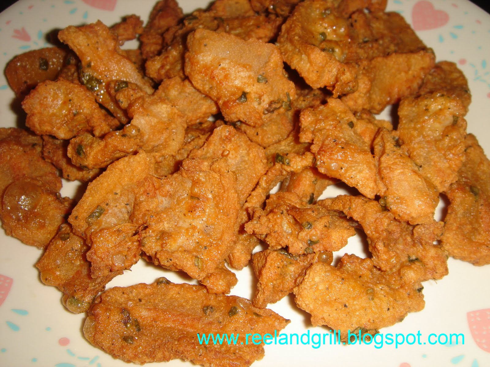 Reel and Grill Rebosado or Rebosadong Taba ng Baboy (DeepFried