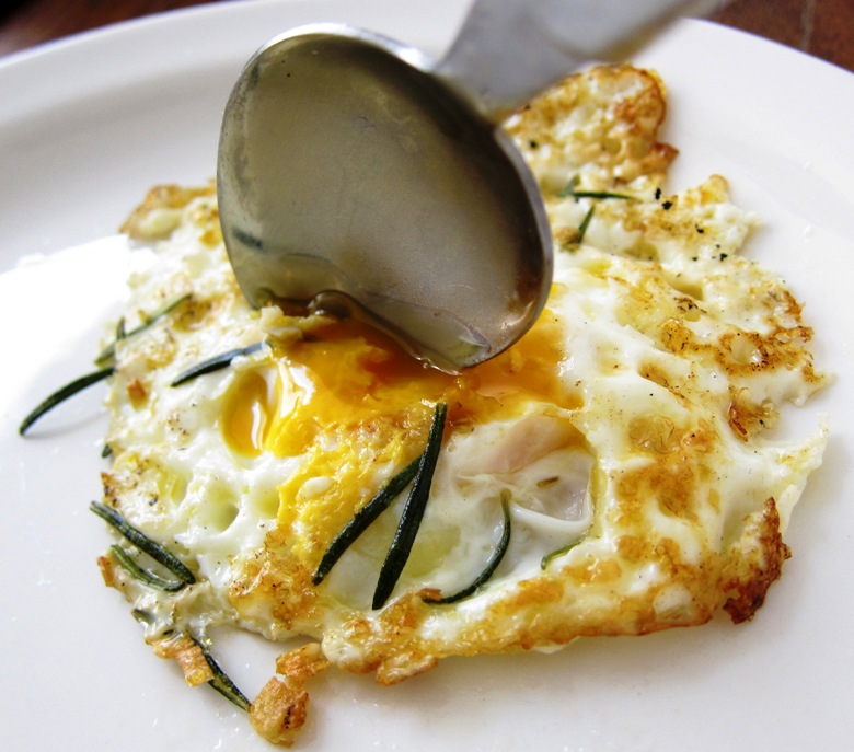 the indolent cook rosemary garlic fried egg