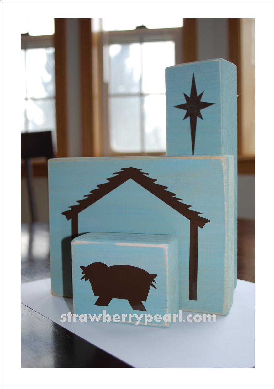 strawberrypearl studios New Product Nativity Blocks