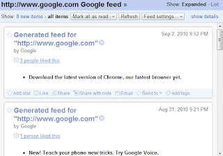 Google Reader's Web Page Monitoring to Be Disabled http://felix-googleblog-archive.blogspot.com
