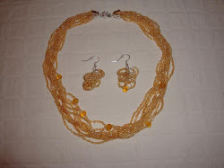 set cu margele de nisip aurii - 40 ron