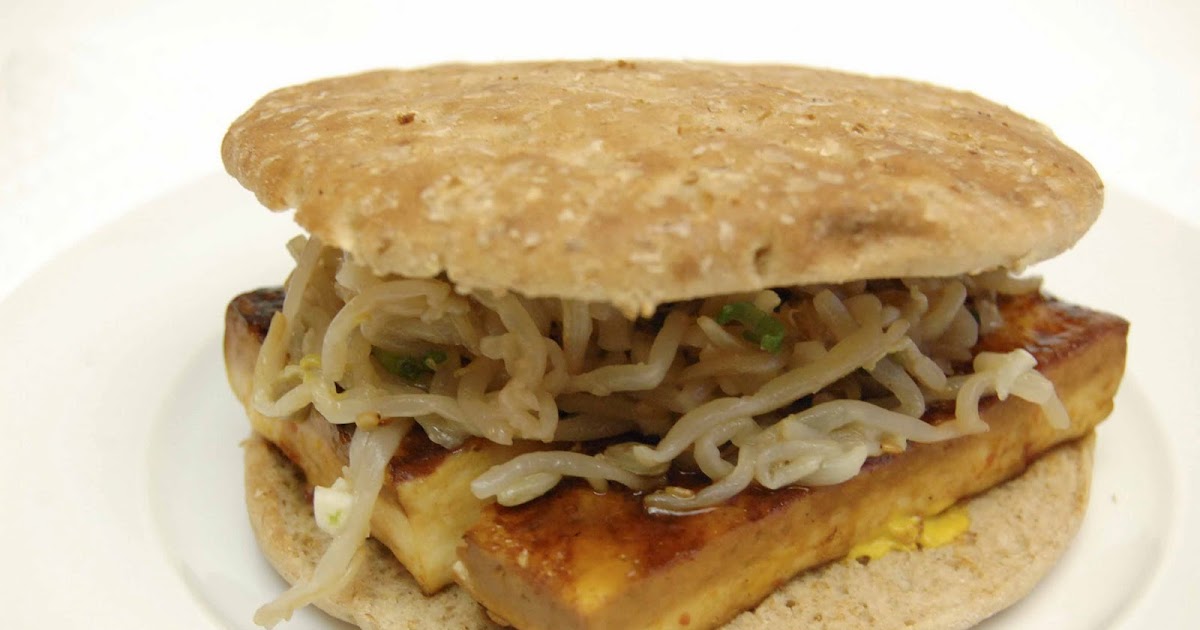 Bread + Butter Grilled Tofu Sandwich with Korean Bean Sprouts