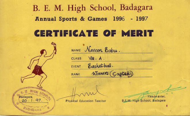 sports & games certificate "bascket ball"