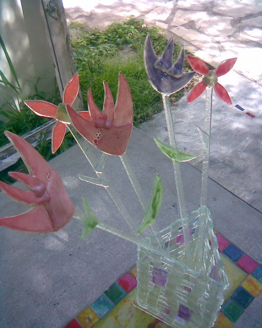 Flores de vidrio