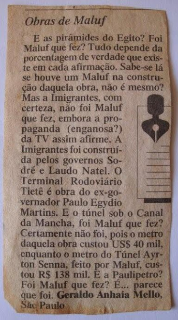 Obras de Maluf