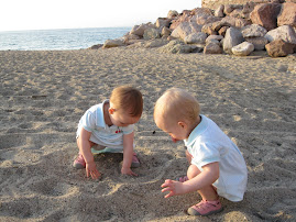 Abigail Lily and Isablle Renee Discovering Sand for thee First Time At Thheir Hom