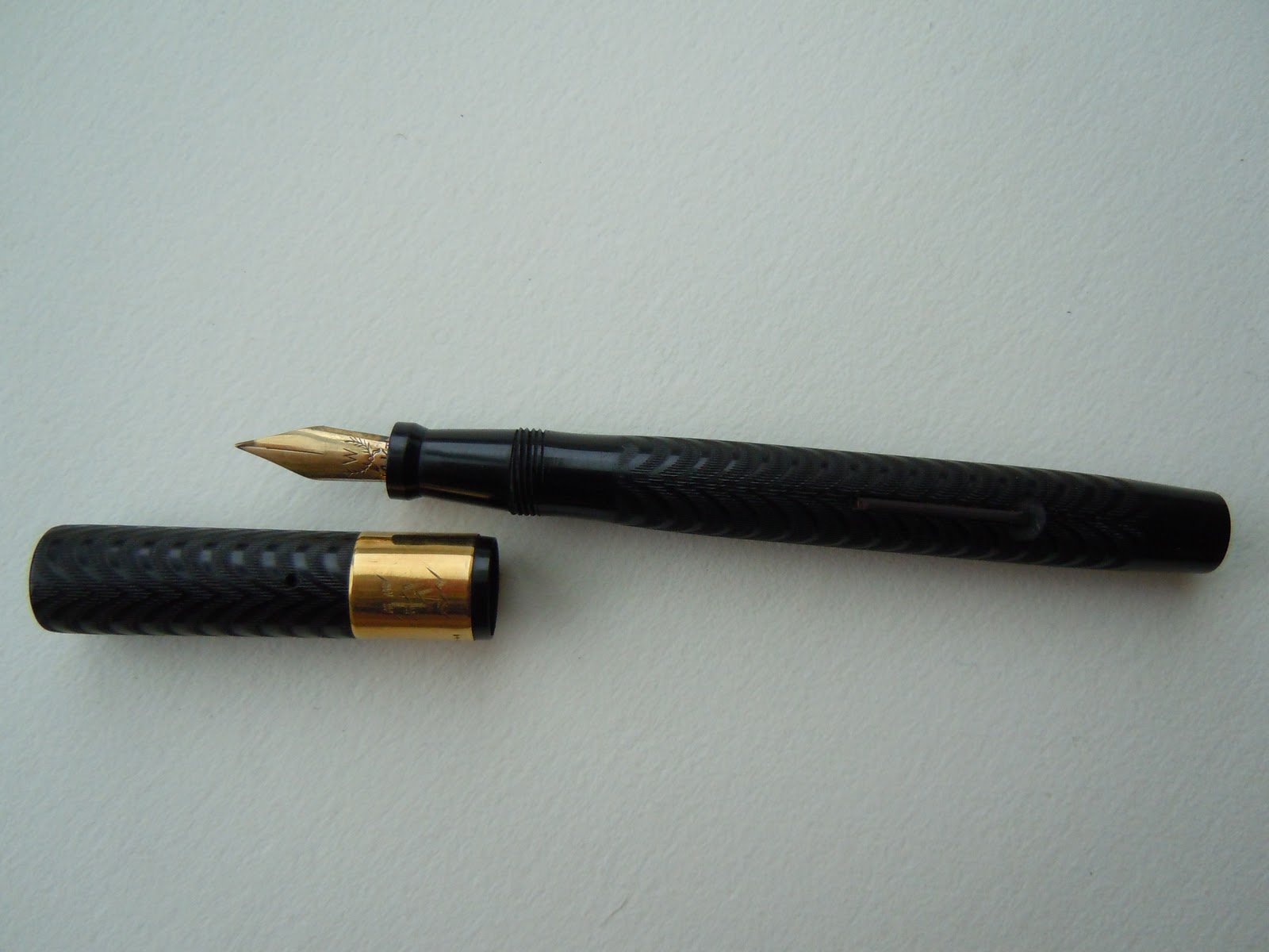 old fountain pens just for fun Paul Wirt 2 black hard rubber pen with