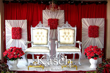 Pelamin 3 Panel- Tema Merah