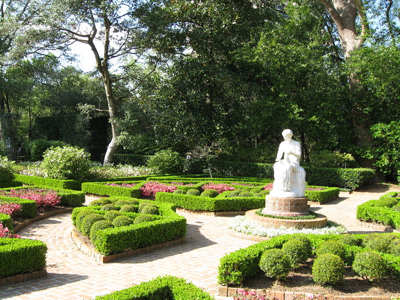 View of the gardens at Bayou