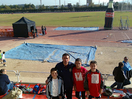 María, José Manuel y Dani, en "Campo a Través" (12-12-09).