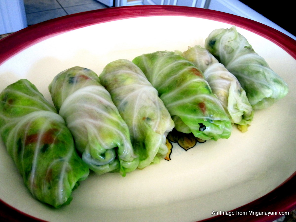 Love & Lentil Quinoa Stuffed Cabbage Rolls