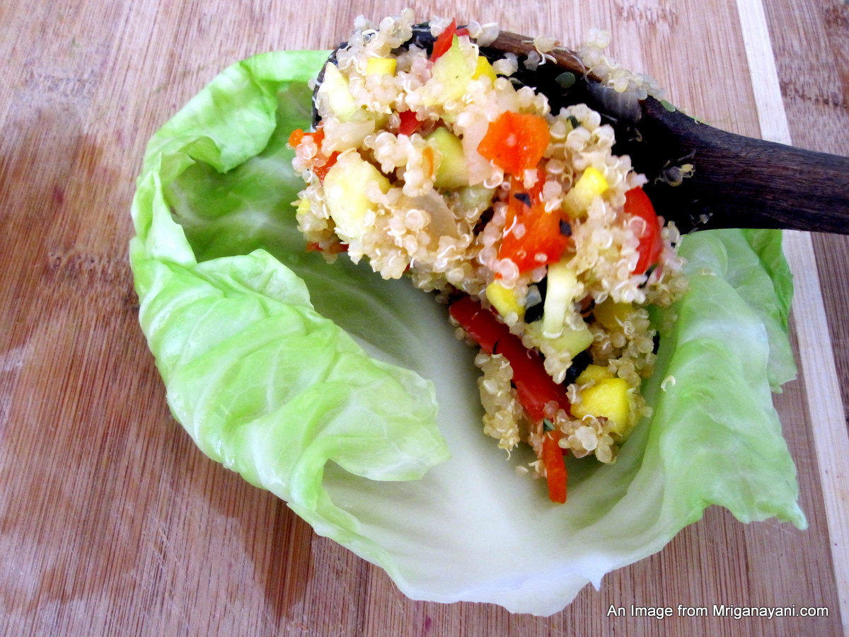 Love & Lentil Quinoa Stuffed Cabbage Rolls