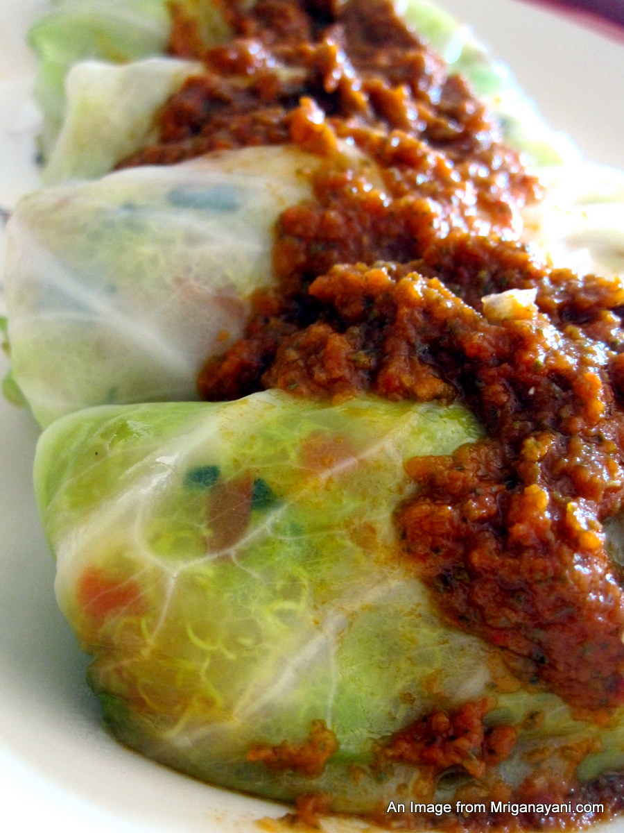 Love & Lentil Quinoa Stuffed Cabbage Rolls