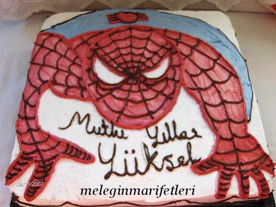 .meleginmarifetleri SPIDERMAN PASTA (mutlu yıllar YÜKSEL)