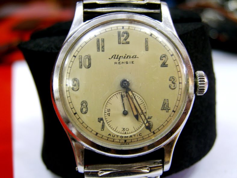 resting place AUTHENTIC VINTAGE ALPINA RENSIE MILITARY BUMPER GENTS