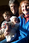 Grandad and Nani with Islwyn and Amund