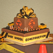 Baby Under Construction Cake