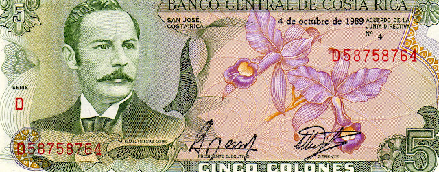 Costa Rica, 5 colones (front)
