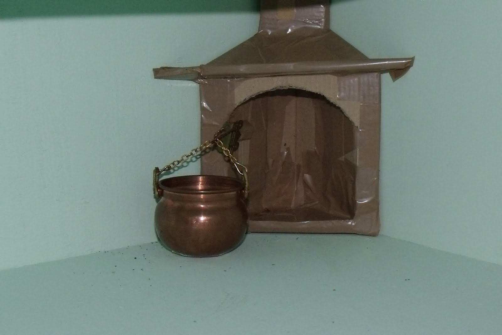 La casita de Bruja pelirroja: CHIMENEA