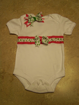 Onesie with matching hair bow