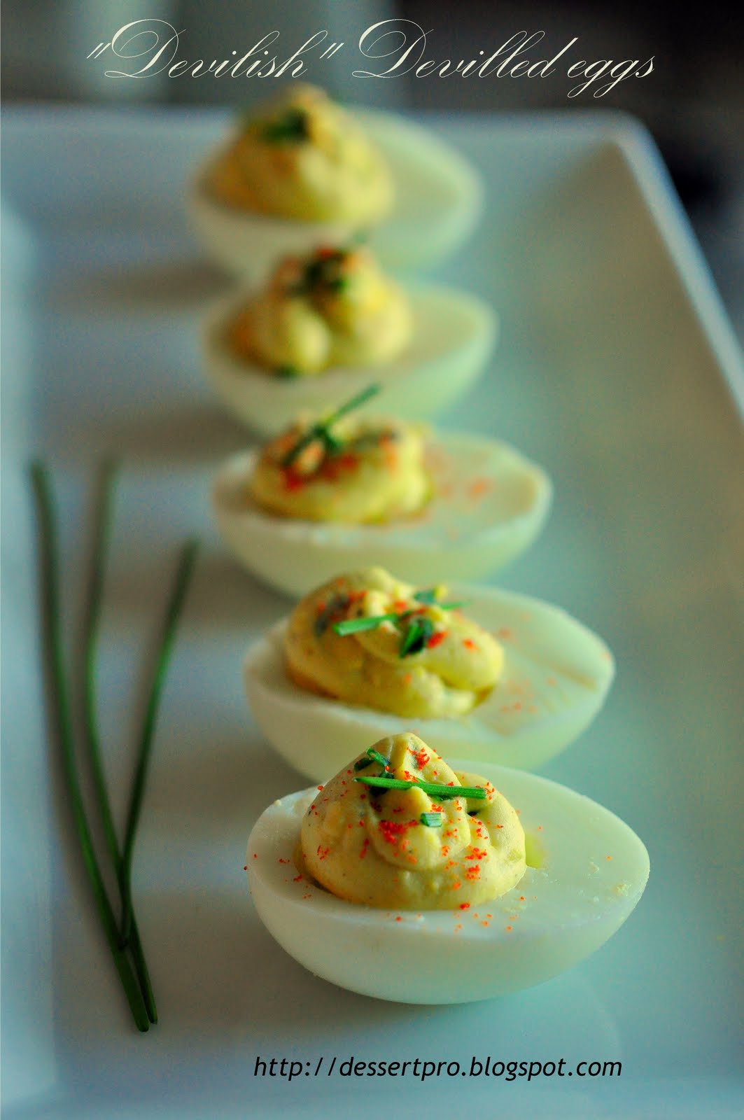 Tasty treats "Devilish" Deviled eggs Quick and easy appetizers!