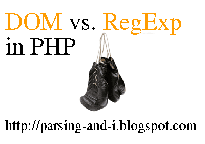 dom regexp on php