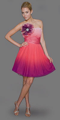 Vestido Strapless – Color Rosado/Violeta | Vestidos de 15 años 2012