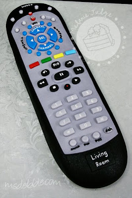 tv remote control cake grooms