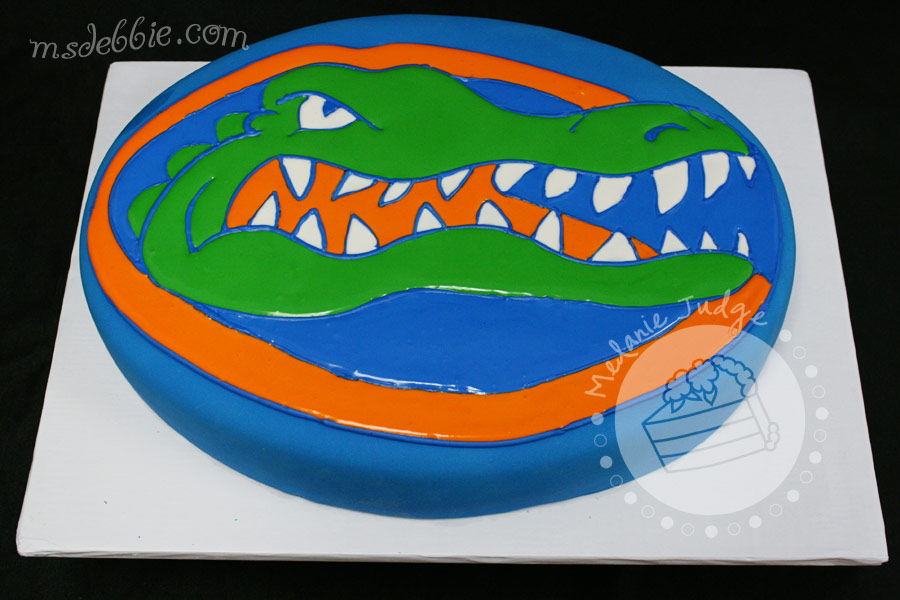 uf gators grooms cake At the wedding reception the bride had set up a