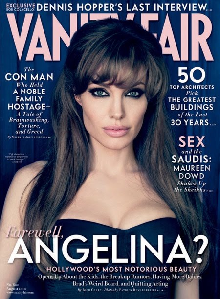 On the cover Angelina Jolie by Chris at 200 PM 