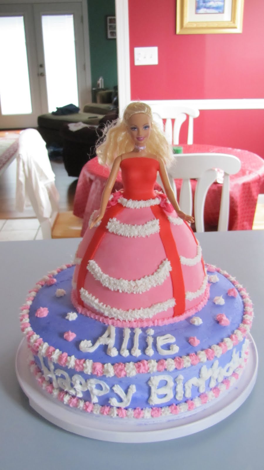 barbie cake stand