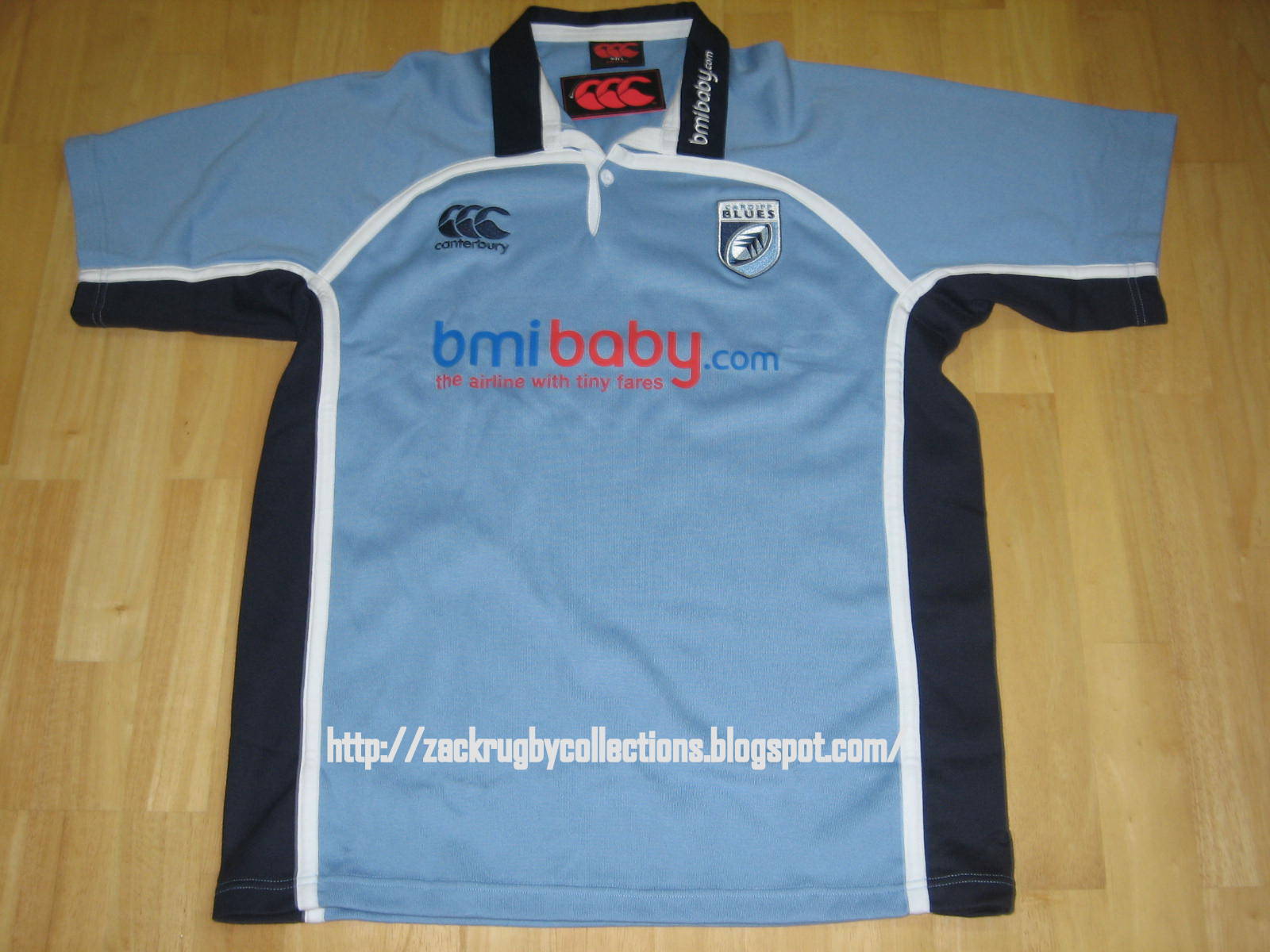 ZackRugby Collections® Cardiff Blues SS Classic 2006/2007 Rugby Jersey