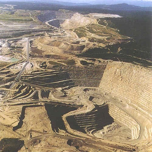 Around of Mining and Metallurgy Highland Valley Copper Mine, British