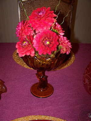 The centerpiece still looked martini glass centerpieces. The centerpiece still looked