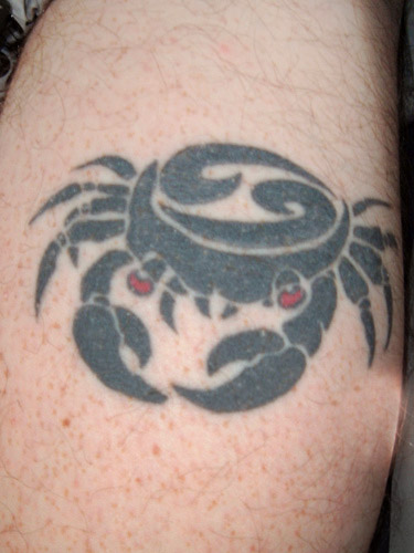 Crabs Symbol Sign Cancer Zodiac Tattoos
