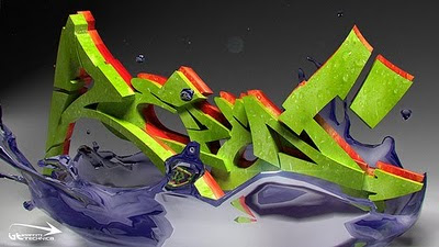 3D Graffiti Alphabet Repeat