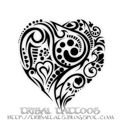 Tribal Hearts on Tribal Heart Tattoo By  Myrddin89 On Deviantart